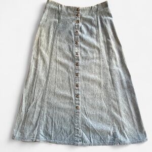 Vintage Denim Maxi Skirt sz 14